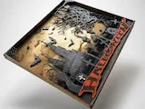 [Laser cut and engrave] Quadro scenografico a strati con castello stregato e cimitero per Halloween