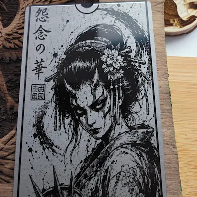 1/64"(0.2mm) Black Metal Business Card