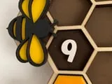 [Laser cut and engrave] Bee Clock / Honeycomb Wall Clock