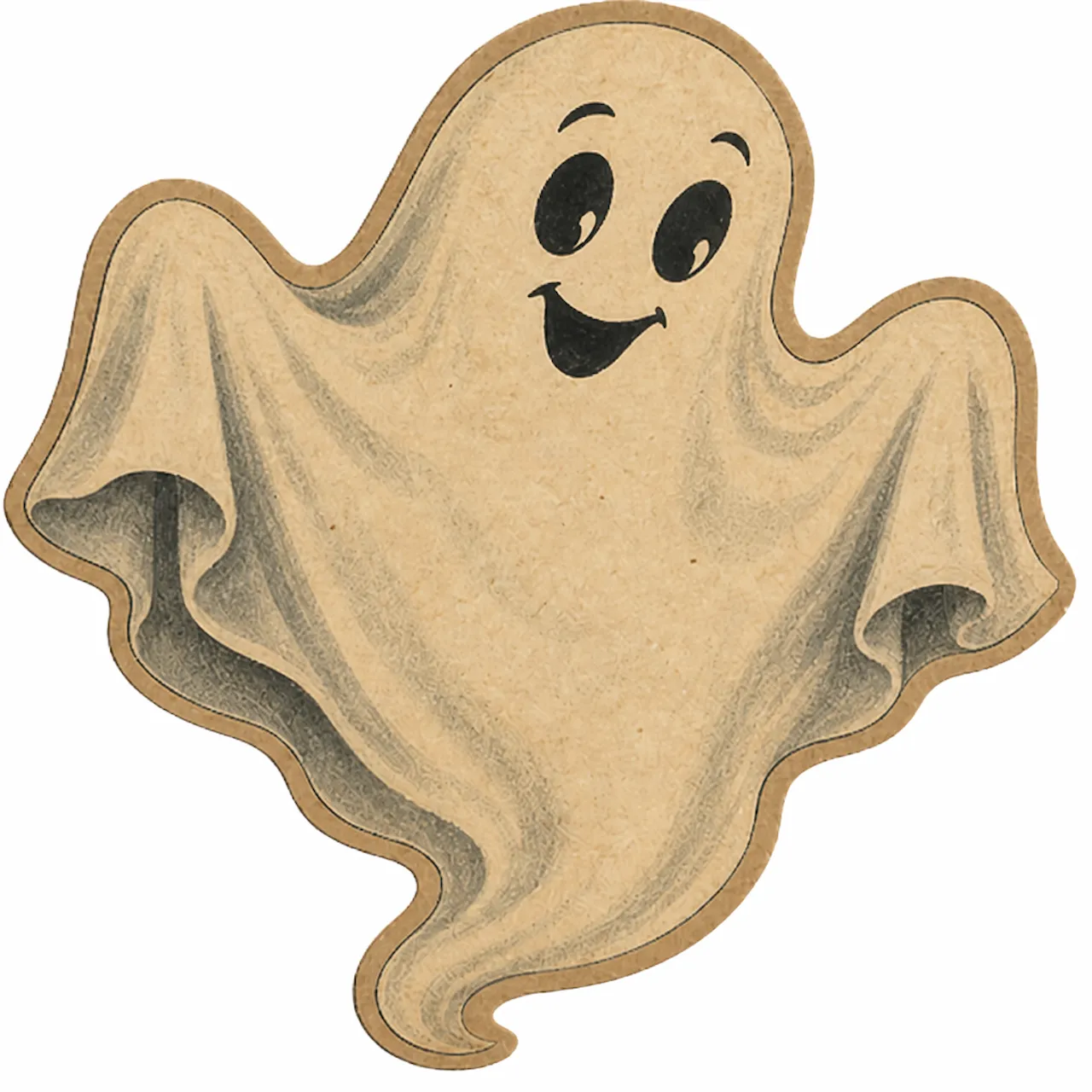 Laser cut and engrave Vintage Ghost