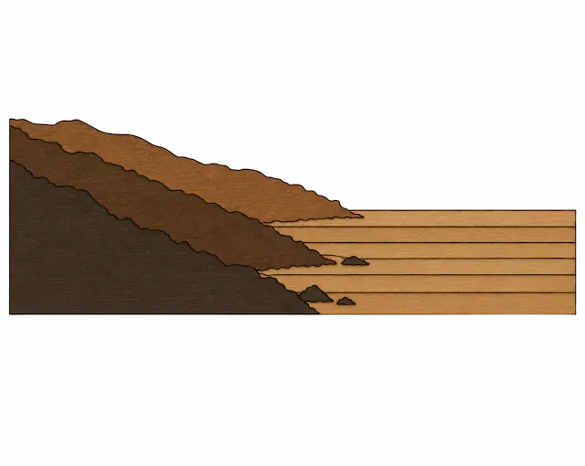 Layered Wooden Waves