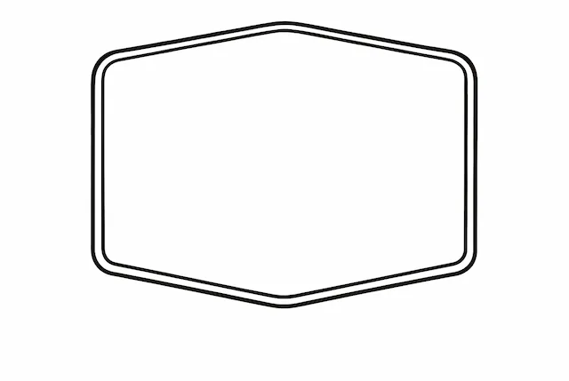 Rounded Hexagon Frame