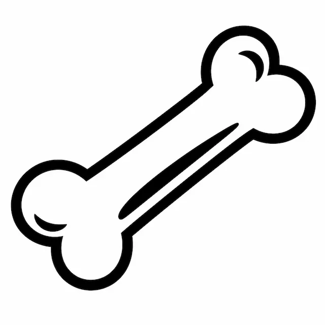Dog Bone Outline