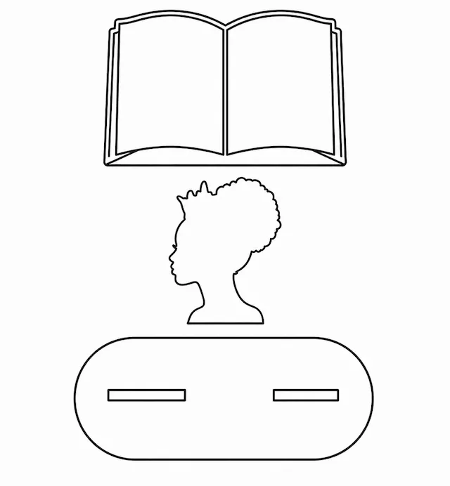 Open Book Portrait Stand
