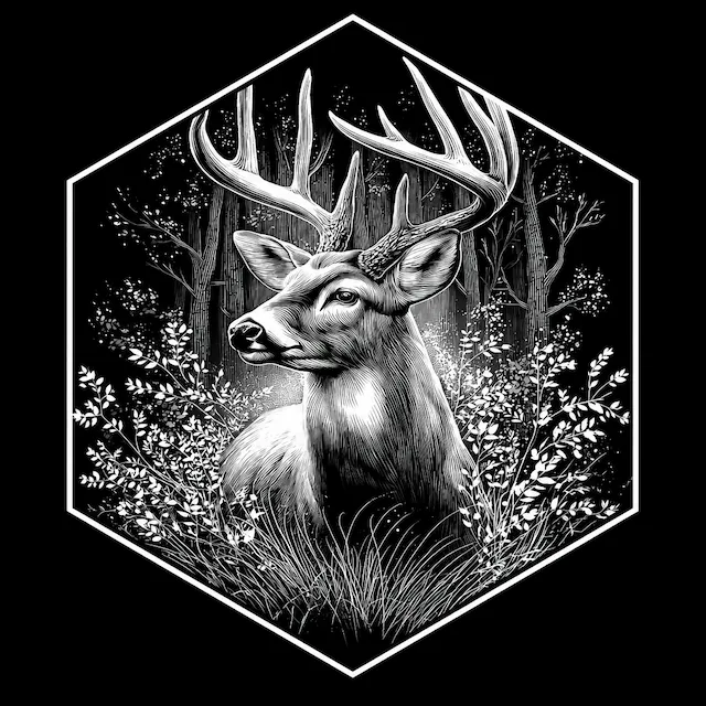Hexagon Deer Emblem