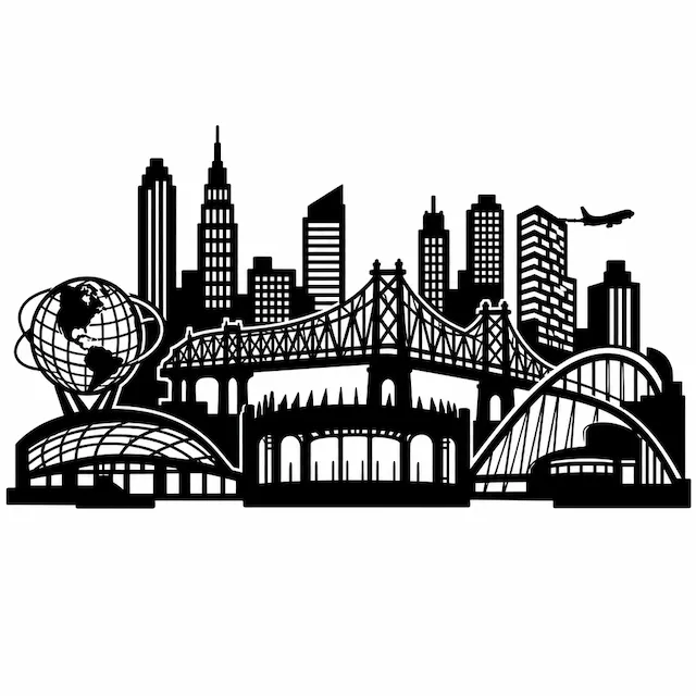 Queens New York Skyline
