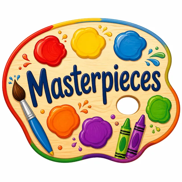 Masterpieces Palette Hanger for Classroom Art Wall