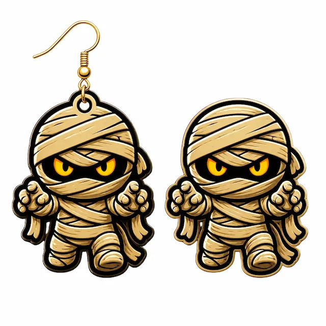 Mummy Ghost Earrings