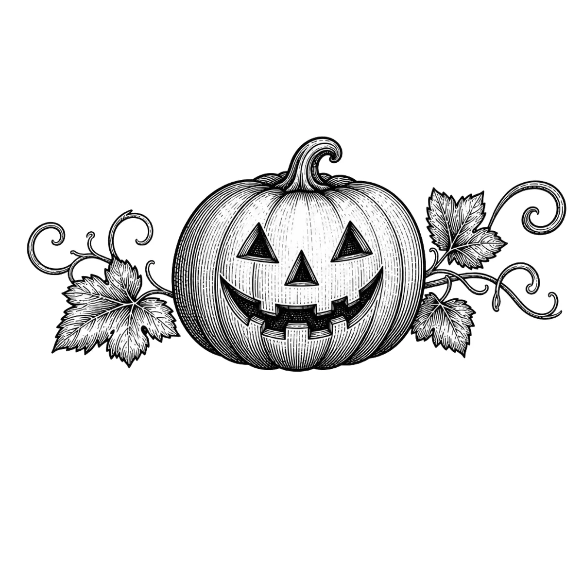 Laser cut and engrave Vintage Jack O Lantern
