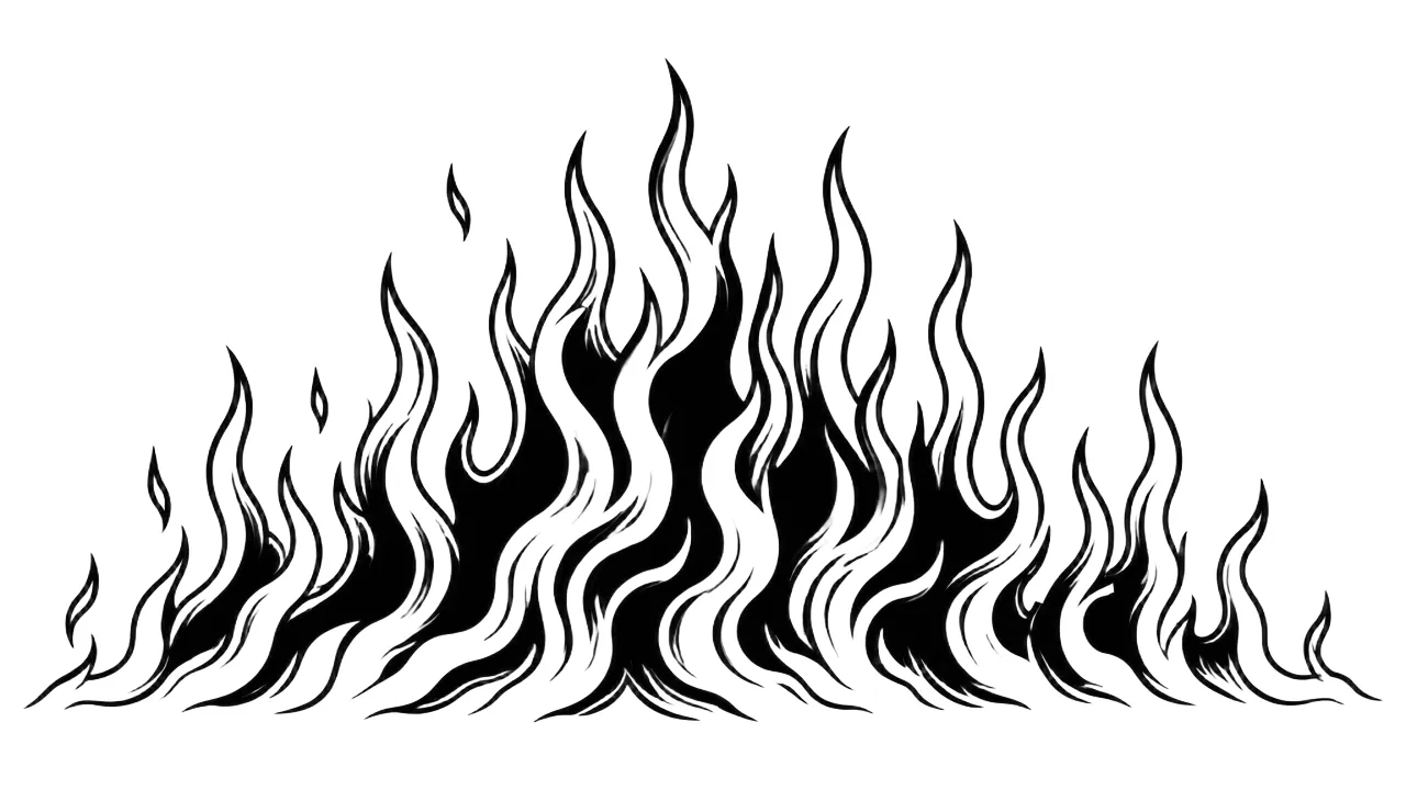 Laser cut and engrave Flame Wave