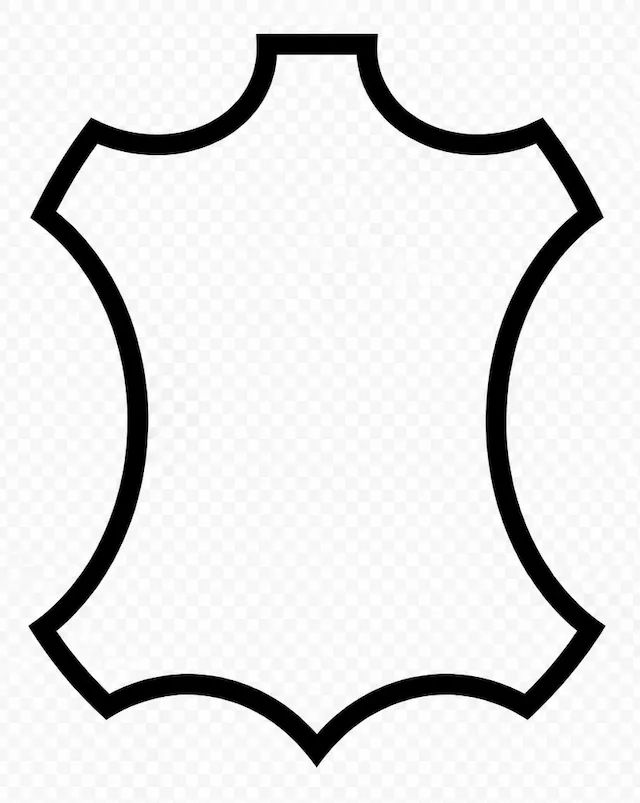 Étiquette en cuir