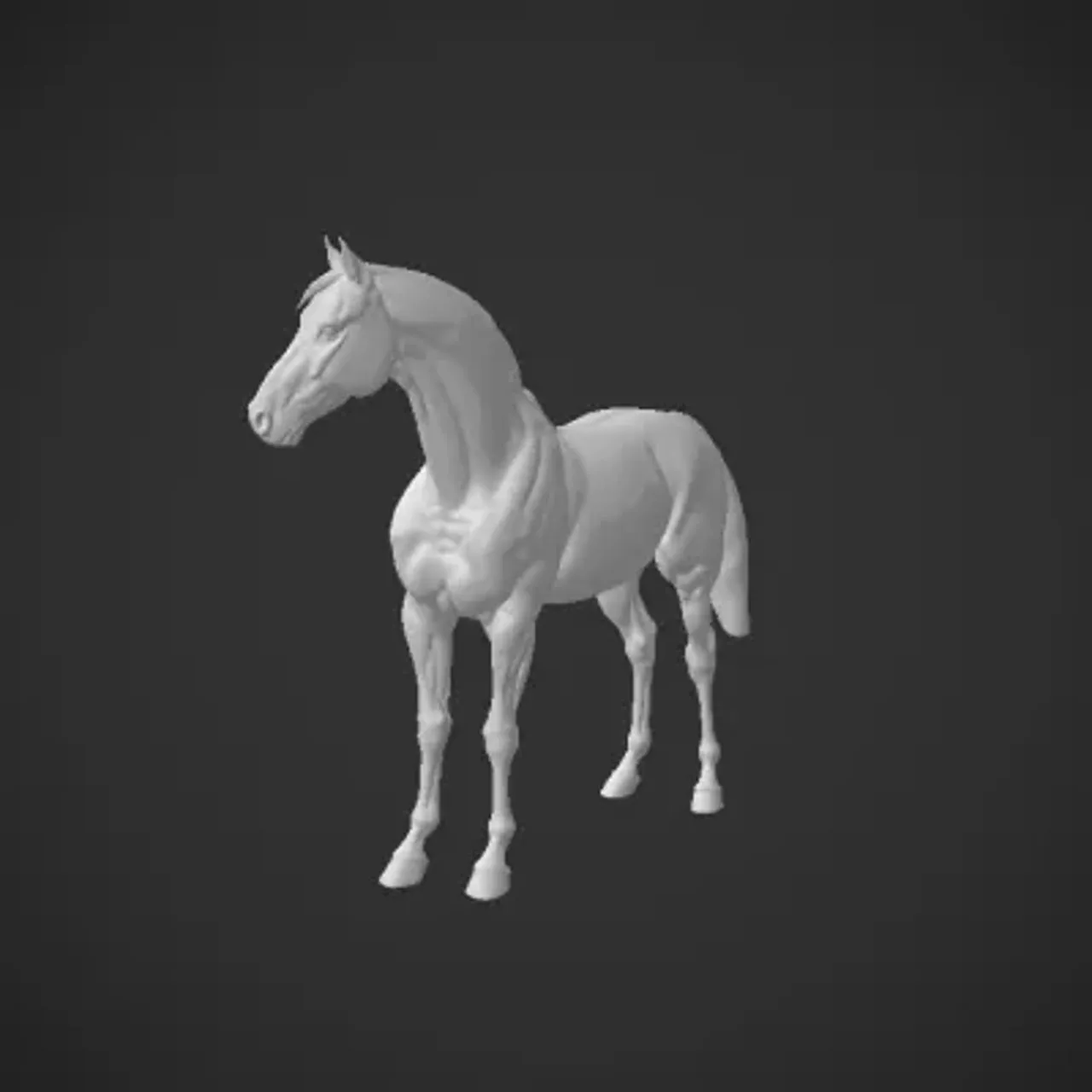 Laser cut and engrave Horse 3D Model