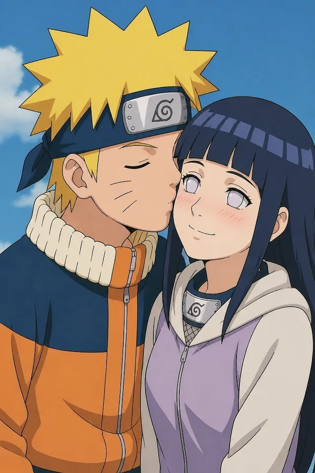 Naruto and Hinata Kiss