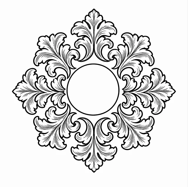 Acanthus Floral Frame