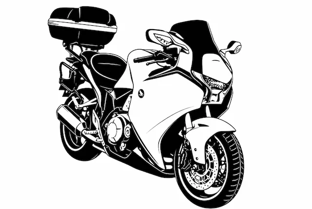 Sport Motorcycle Silhouette