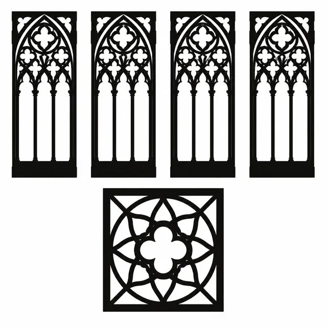 Gothic Church Windows