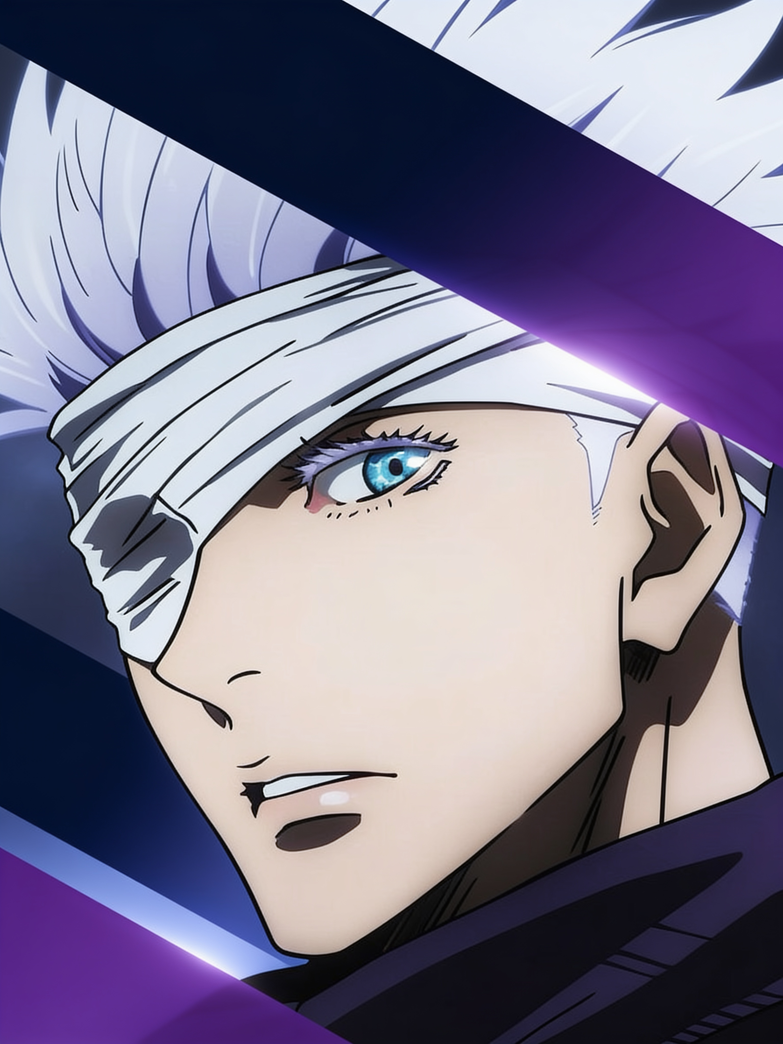 Anime Blue-Eyed Portrait