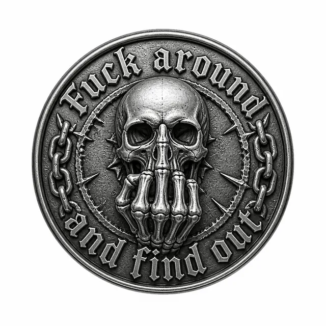 Fuck Around Find Out Skull