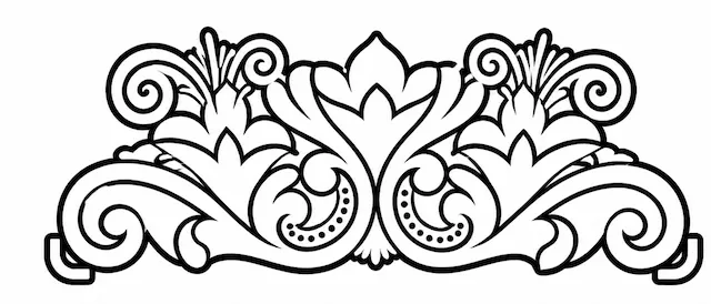 Ornamento floral simétrico