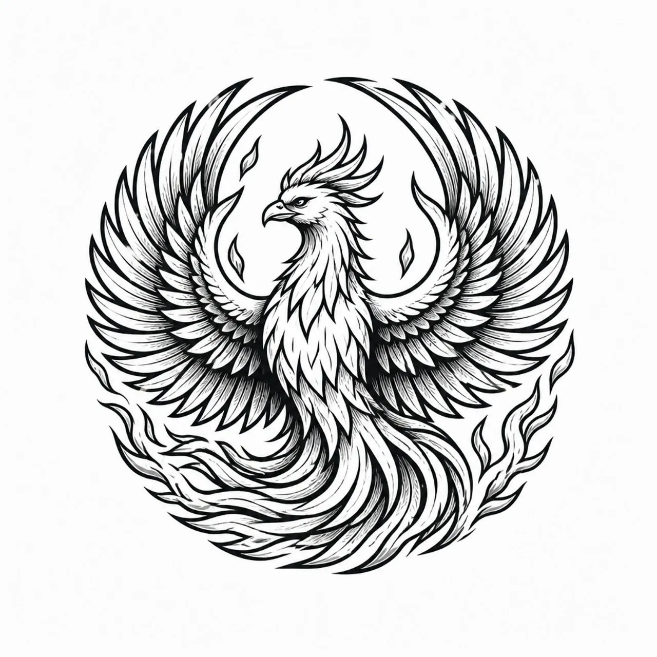 Laser cut and engrave Phoenix Emblem