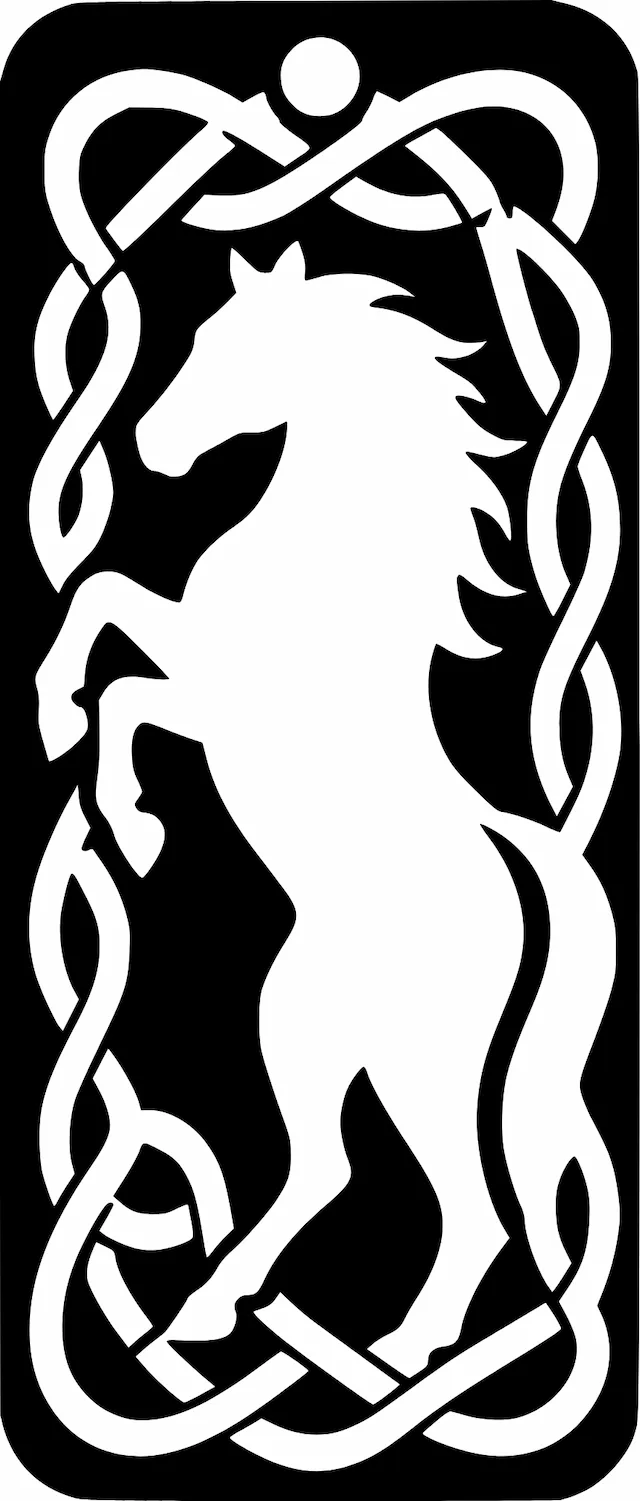 Rearing Celtic Horse Bookmark