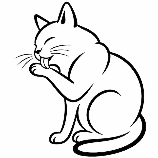 Grooming Cat