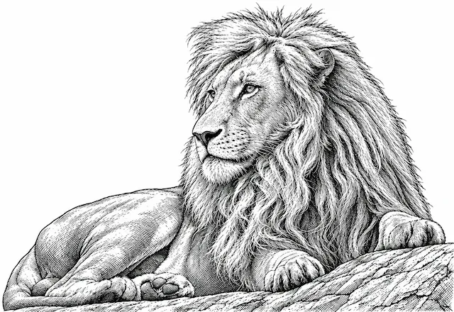 Majestic Resting Lion - The Mirage - Vegas
