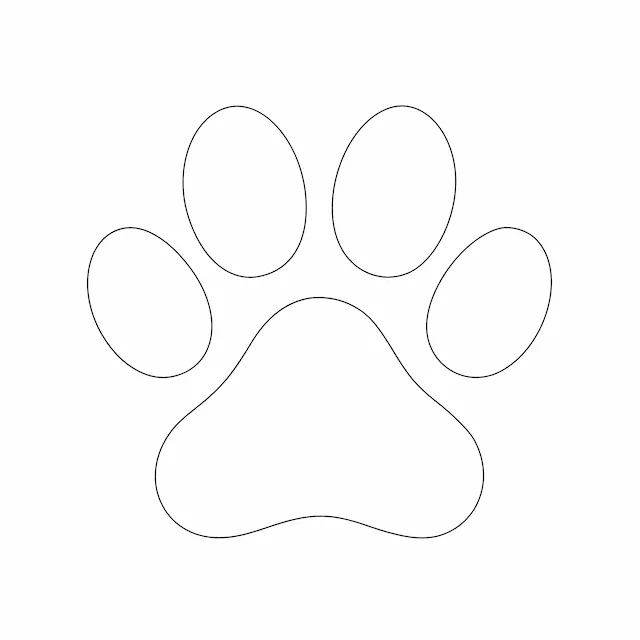 Minimal Paw Print