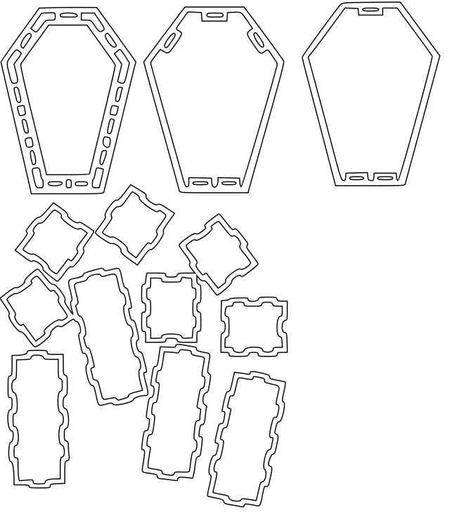 Coffin Shape Set