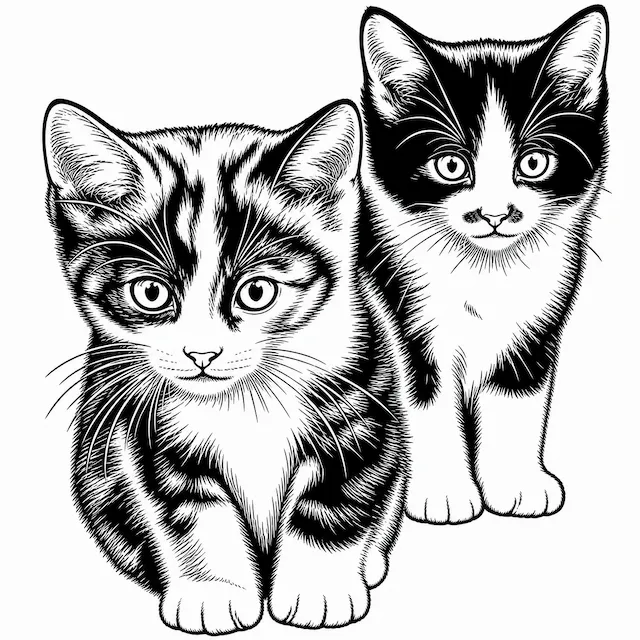 Two Tabby Kittens