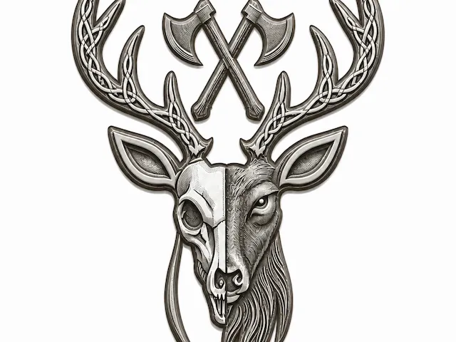 Deer Axe Emblem