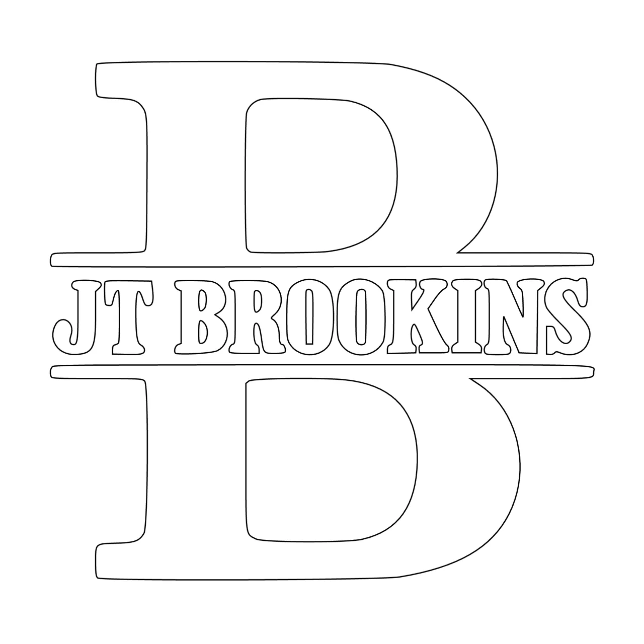 Laser cut and engrave JT BROOKINS