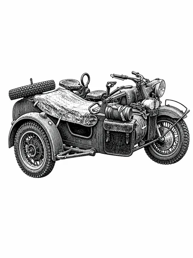 Vintage Motorcycle Sidecar