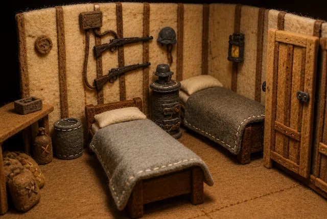 Miniature Soldier Barracks