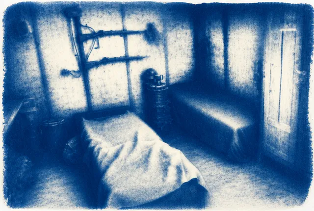 Blue Bedroom Interior
