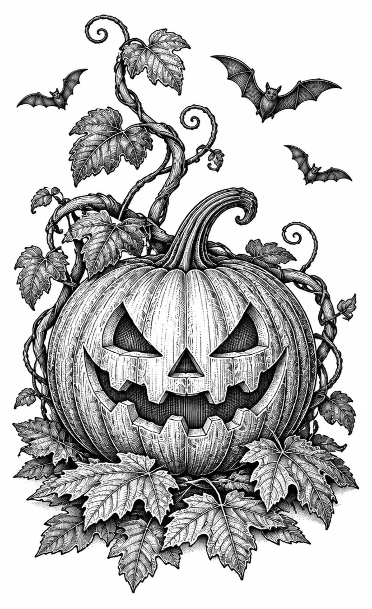 Laser cut and engrave Halloween Pumpkin Bats