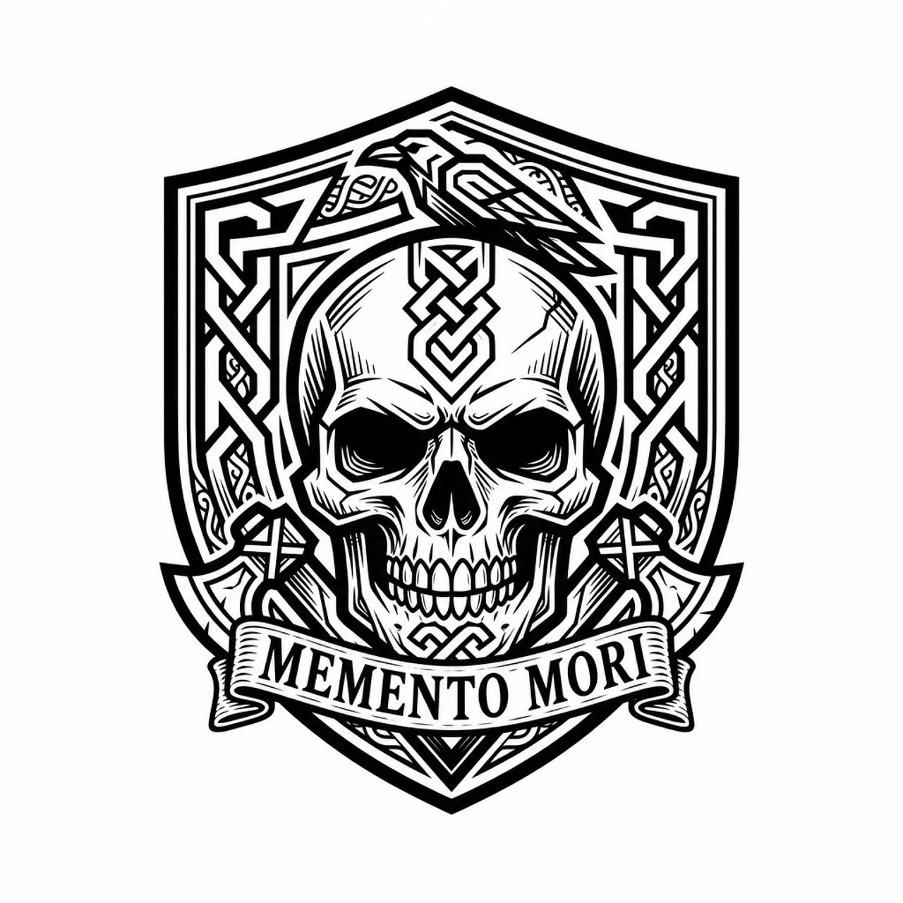 Laser cut and engrave Memento Mori Skull