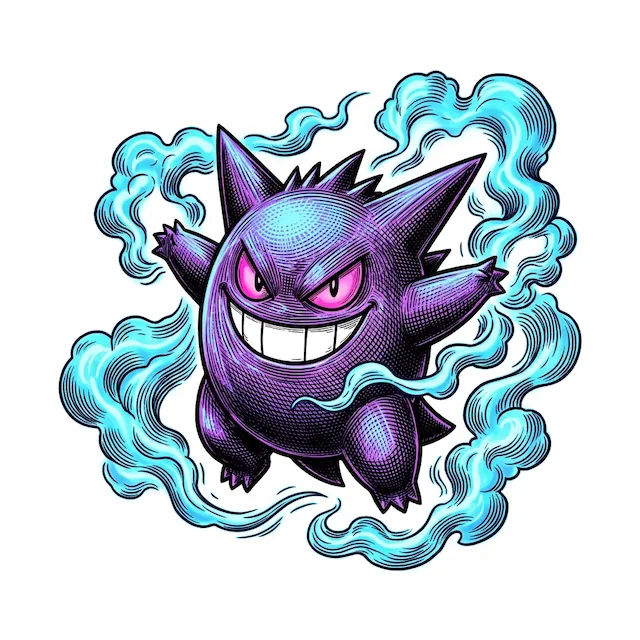 Purple Ghost Monster