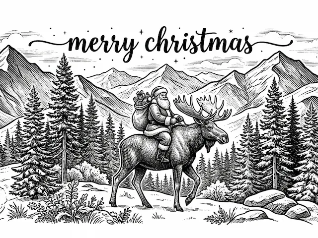Merry Christmas in the Mountains