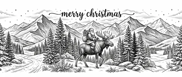 Merry Christmas in the Mountains