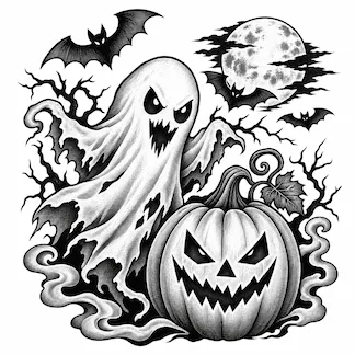 Spooky Halloween Scene