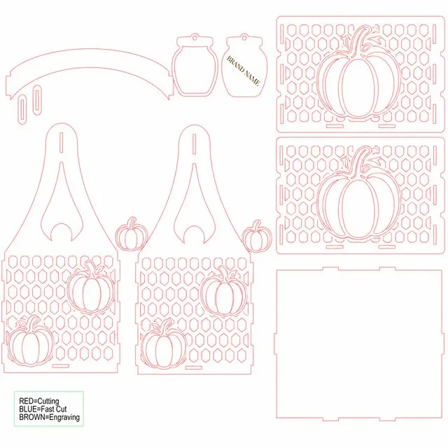 Pumpkin Honey Jar Set