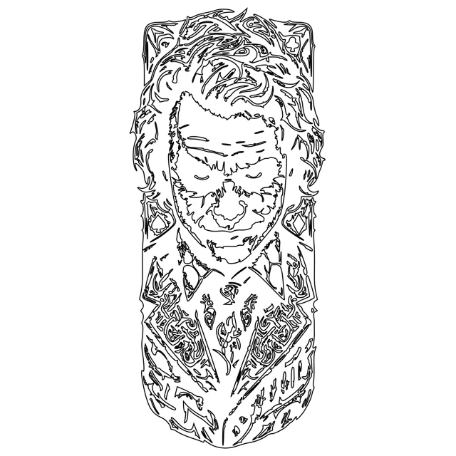 Dark Etched Portrait