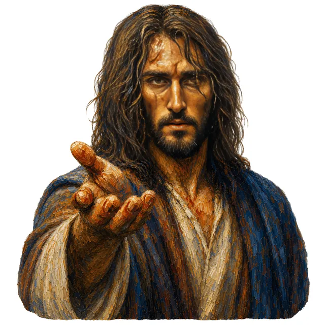 Long-Haired Man Portrait