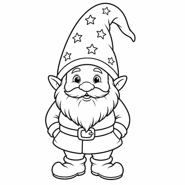 Weihnachtswichtel mit Sternenmütze
