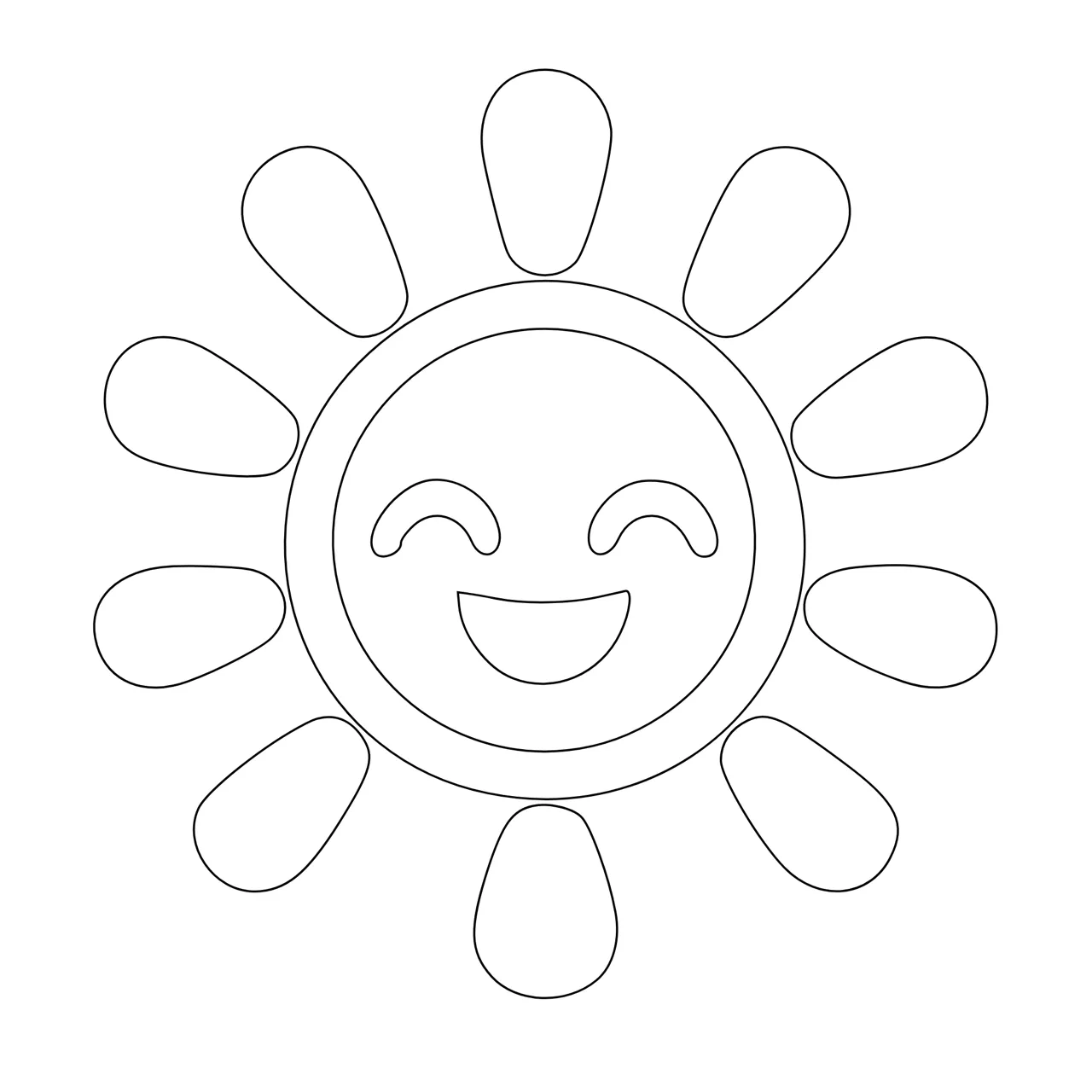 Laser cut and engrave Smiling Sun