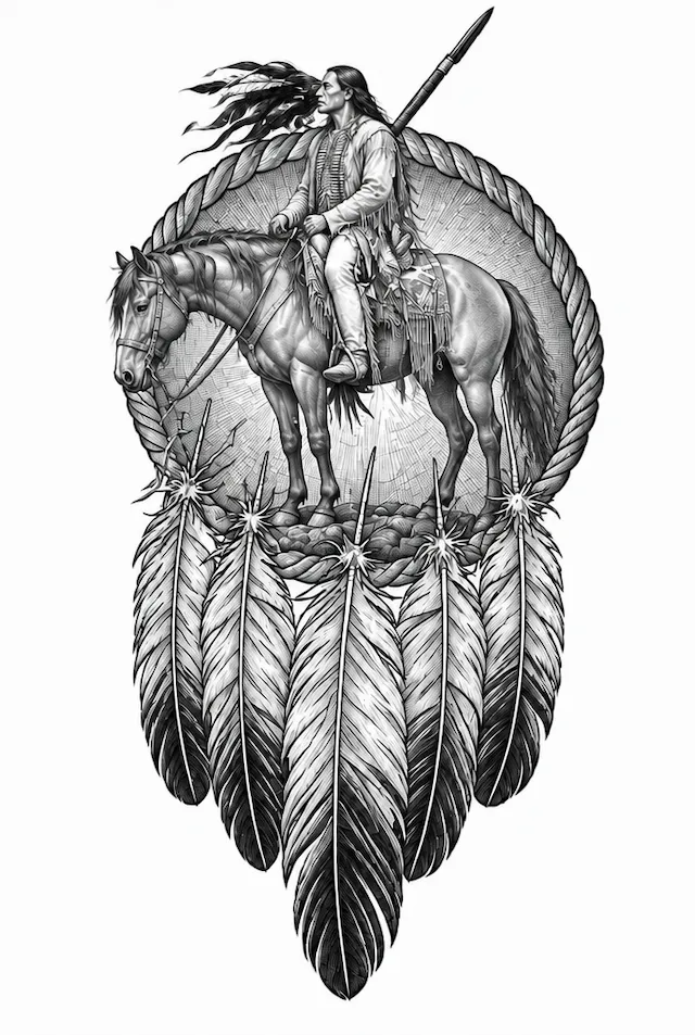 Horse Warrior Dreamcatcher