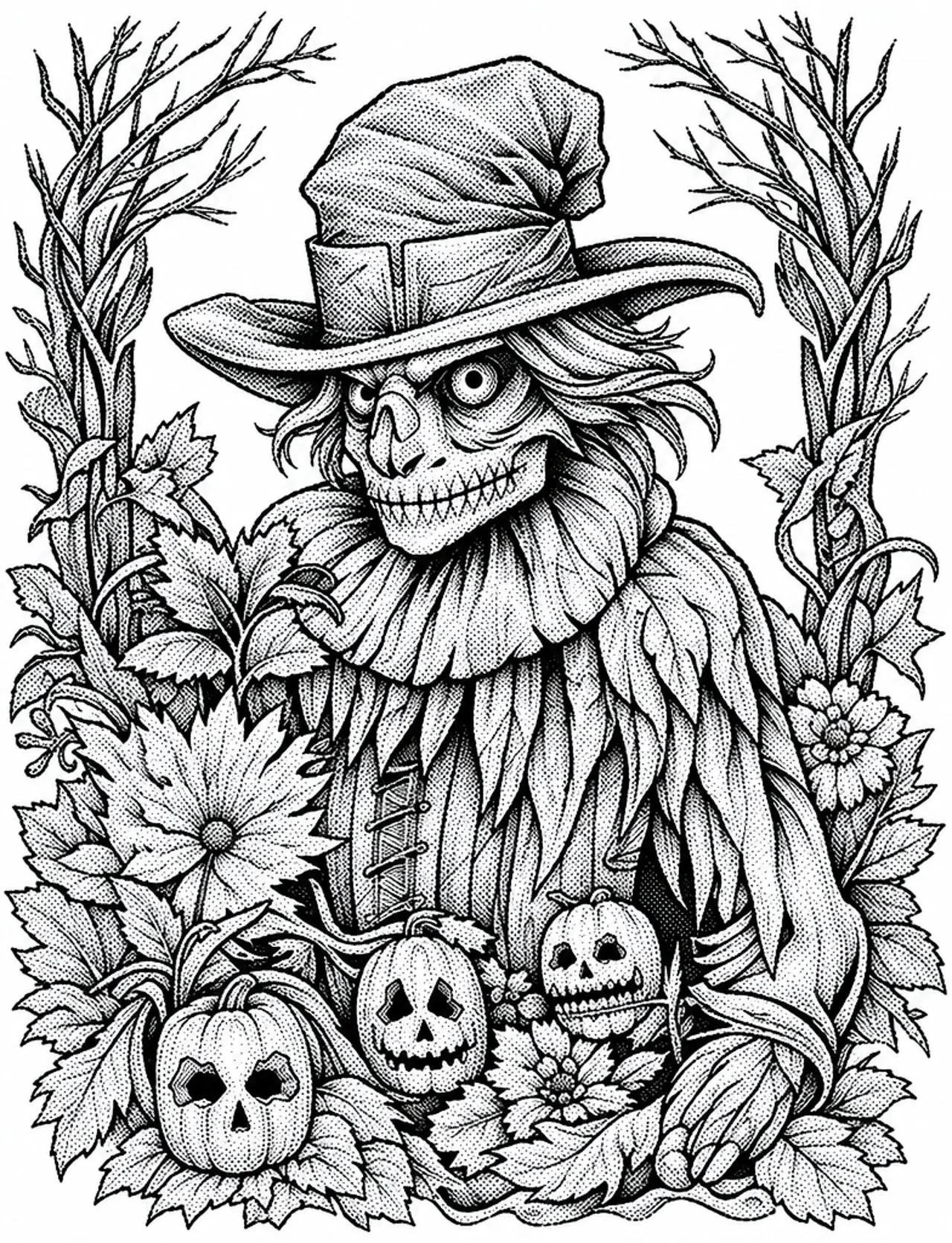 Laser cut and engrave Harvest Scarecrow