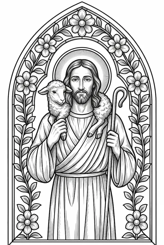 Shepherd With Lamb