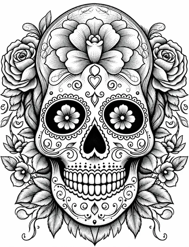 Floral Sugar Skull